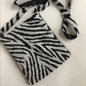 Zebra Cache Small Shoulder Tote